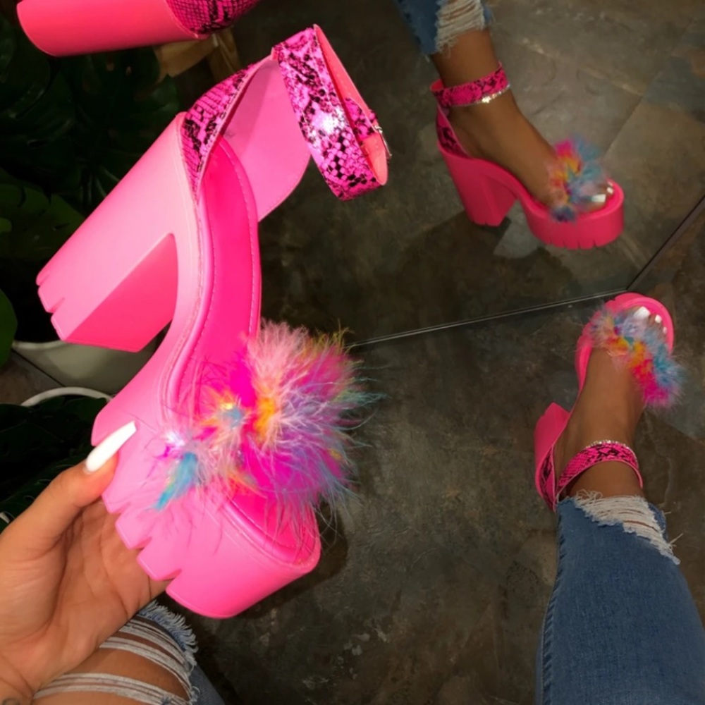 Pink platforms